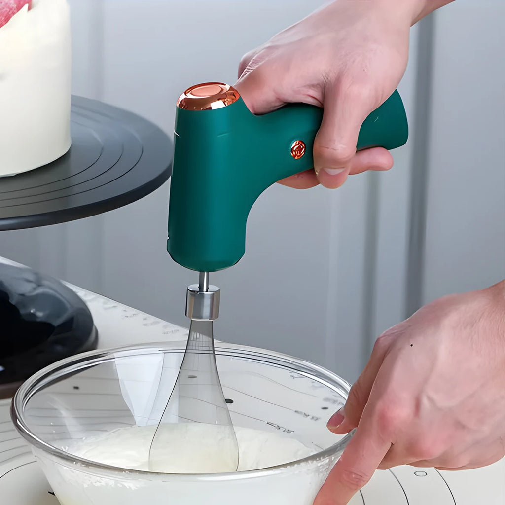 Fully Environmentally Friendly Electric Egg Beater, Household Small Handheld Mini Egg Beater, Egg White and Cream Mixer