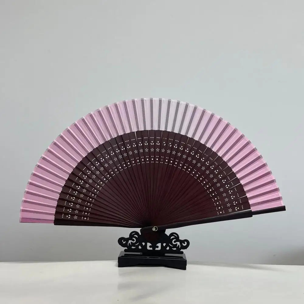 New Bamboo Folding Fan Chinese StyleFan Classical Carving Craft Fans Portable Summer Female Dance Hand Held Fan Gift Home Decor