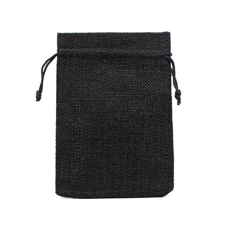 10pcs/lotNatural Hemp Bag Drawstring Hemp Gift Bag Wedding Birthday Party Valentine's Day Gift Storage Children's Candy Gift Bag