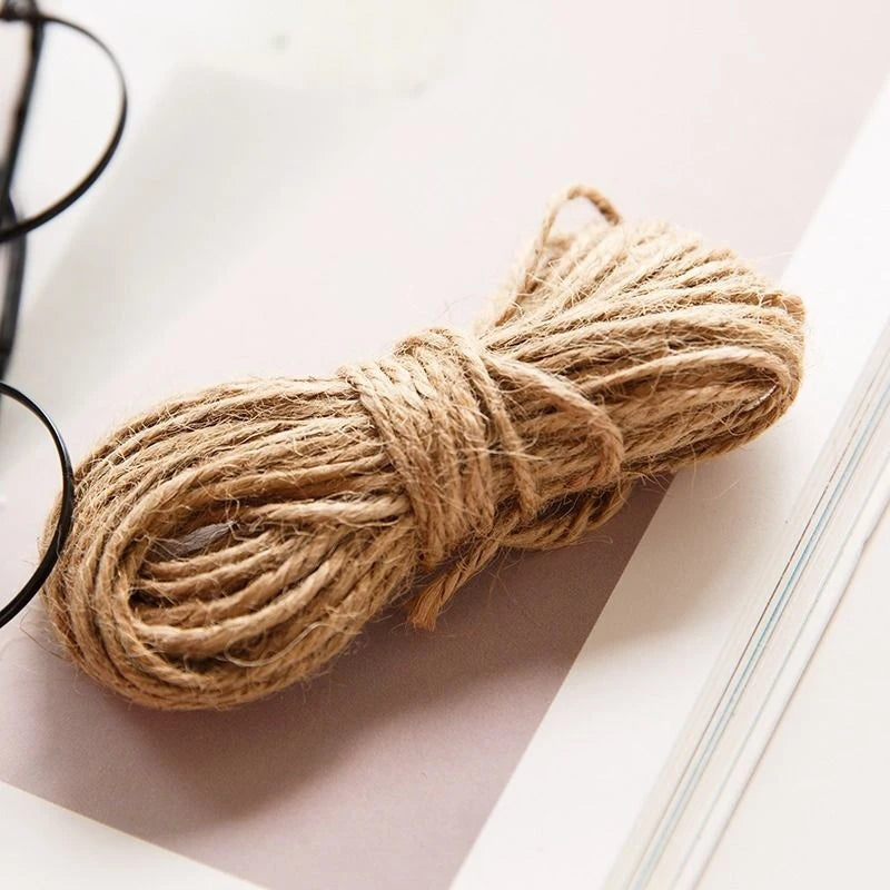 Vintage Natural Hemp Rope For DIY Jute Rope Hanging Photo Wall Handmade Scrapbooking Crafts Gift Decoration Weave Twine String