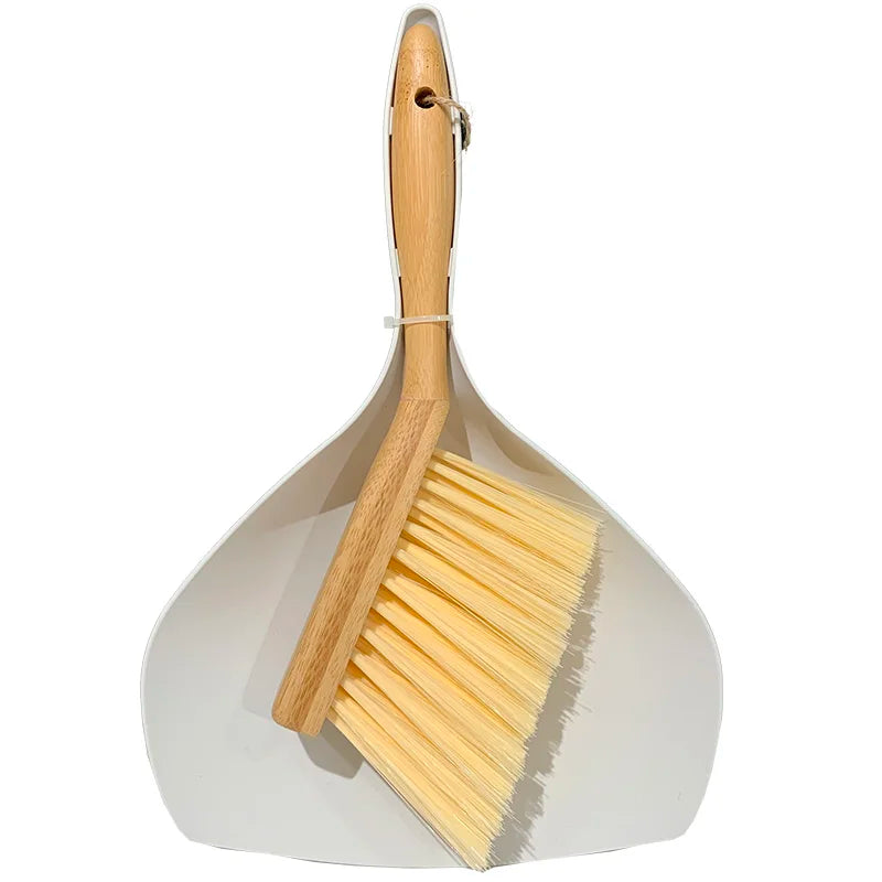 Bamboo PP Mini Desktop Cleaning Dust Bed-Sweeping Brush Small Broom Small Broom Garbage Combination Shovel Dustpan Combination