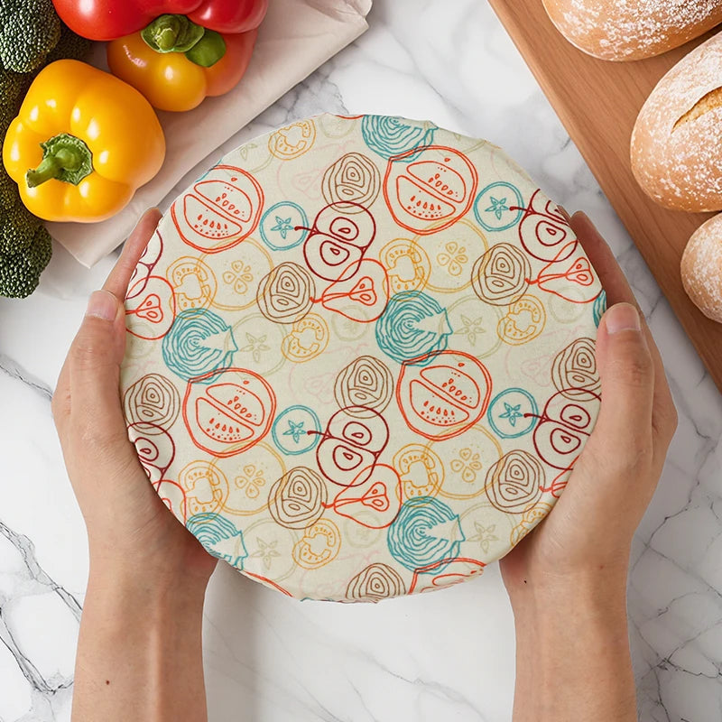 9Pack Reusable Beeswax Wraps, Ecp Friendly Beeswax Food Wrap, Bread Sandwich Wrapper, Reusable & Organic Cotton Food Wraps