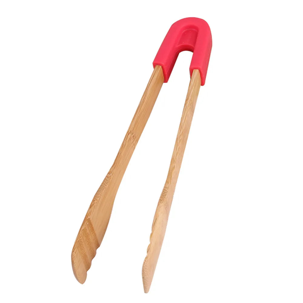 Bamboo Food Tongs Anti-burns