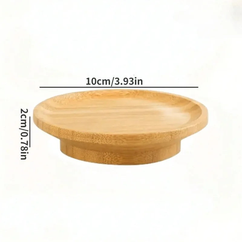 Eco-Friendly Bamboo Charcuterie Board Set with Round Appetizer Plates and Wine Glass Coasters Perfect for Parties Restaurants