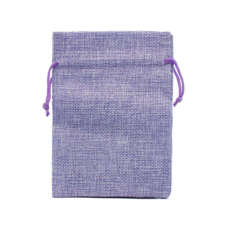 10pcs/lotNatural Hemp Bag Drawstring Hemp Gift Bag Wedding Birthday Party Valentine's Day Gift Storage Children's Candy Gift Bag