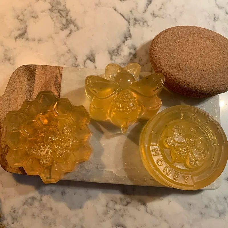 Bee Silicone Mold For Soap Making Supplies Honeybee Homemade Bath Bombs Wax Metls Beeswax Lotion Bars Chocolate Candle Tools