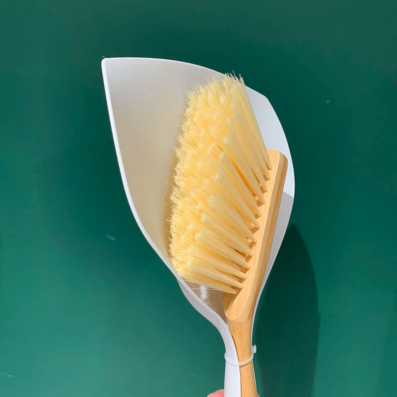 Bamboo PP Mini Desktop Cleaning Dust Bed-Sweeping Brush Small Broom Small Broom Garbage Combination Shovel Dustpan Combination