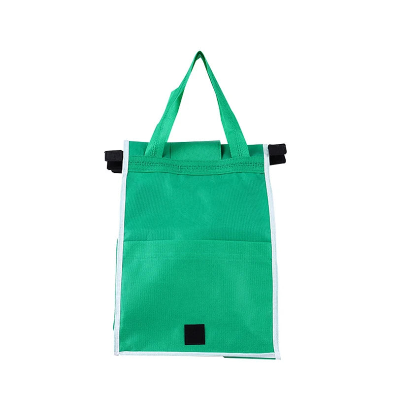 [F] Eco Friendly Trolley Tote Supermarket Shopping Bag Thicken Cart Bags Large Capacity Handbags Foldable Reusable Cart Bag