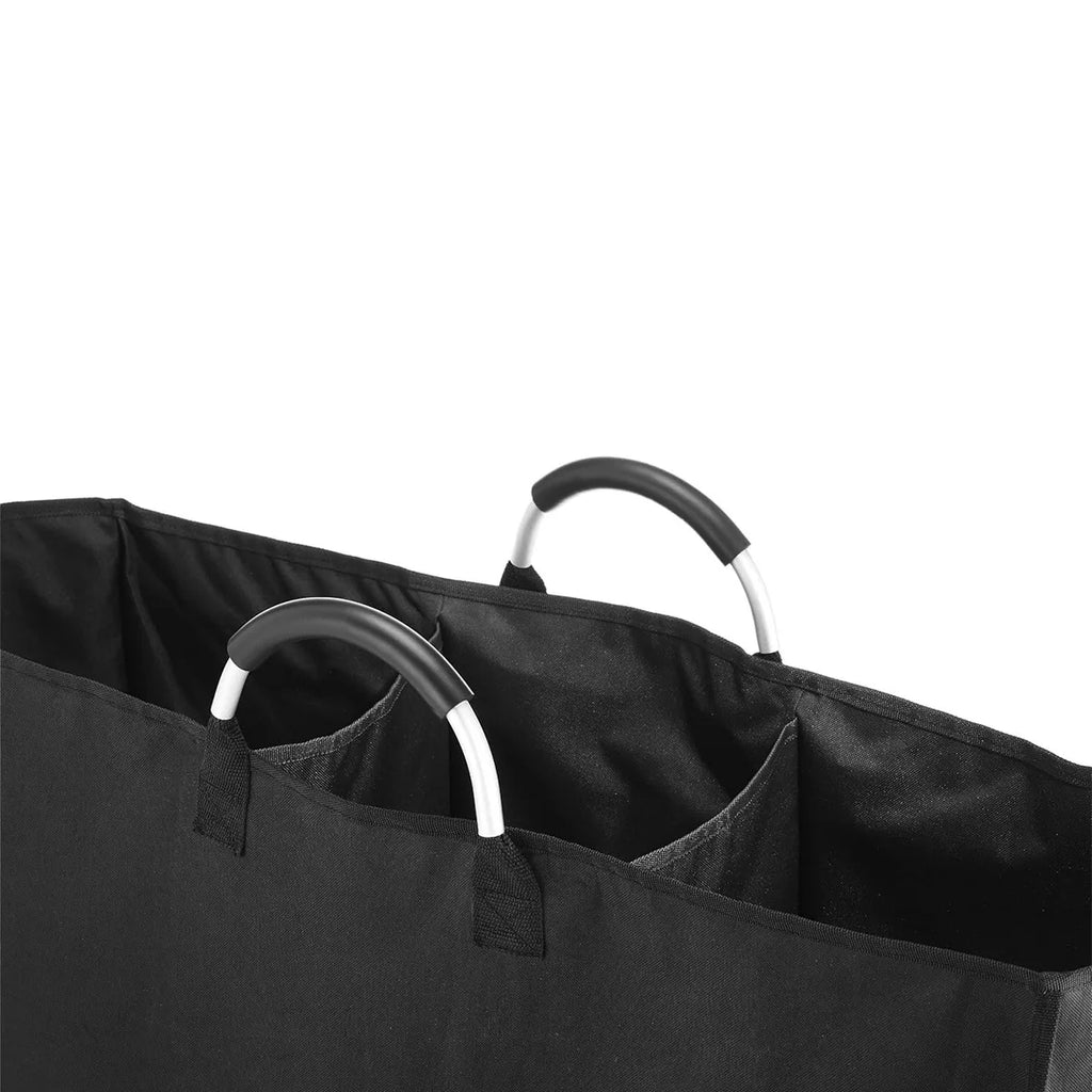Recycled Bottle 3-Grid Storage Laundry Hamper • Detachable Organizer Basket • Home Recycling Storage Bin