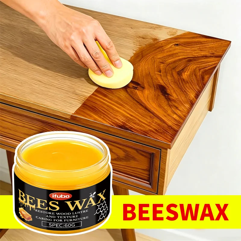 IFUBO 60g Wood Care Beeswax for Car & Home Multi-purpose Interior Trim Polishing Restorer Furniture & Auto Renovation Wax
