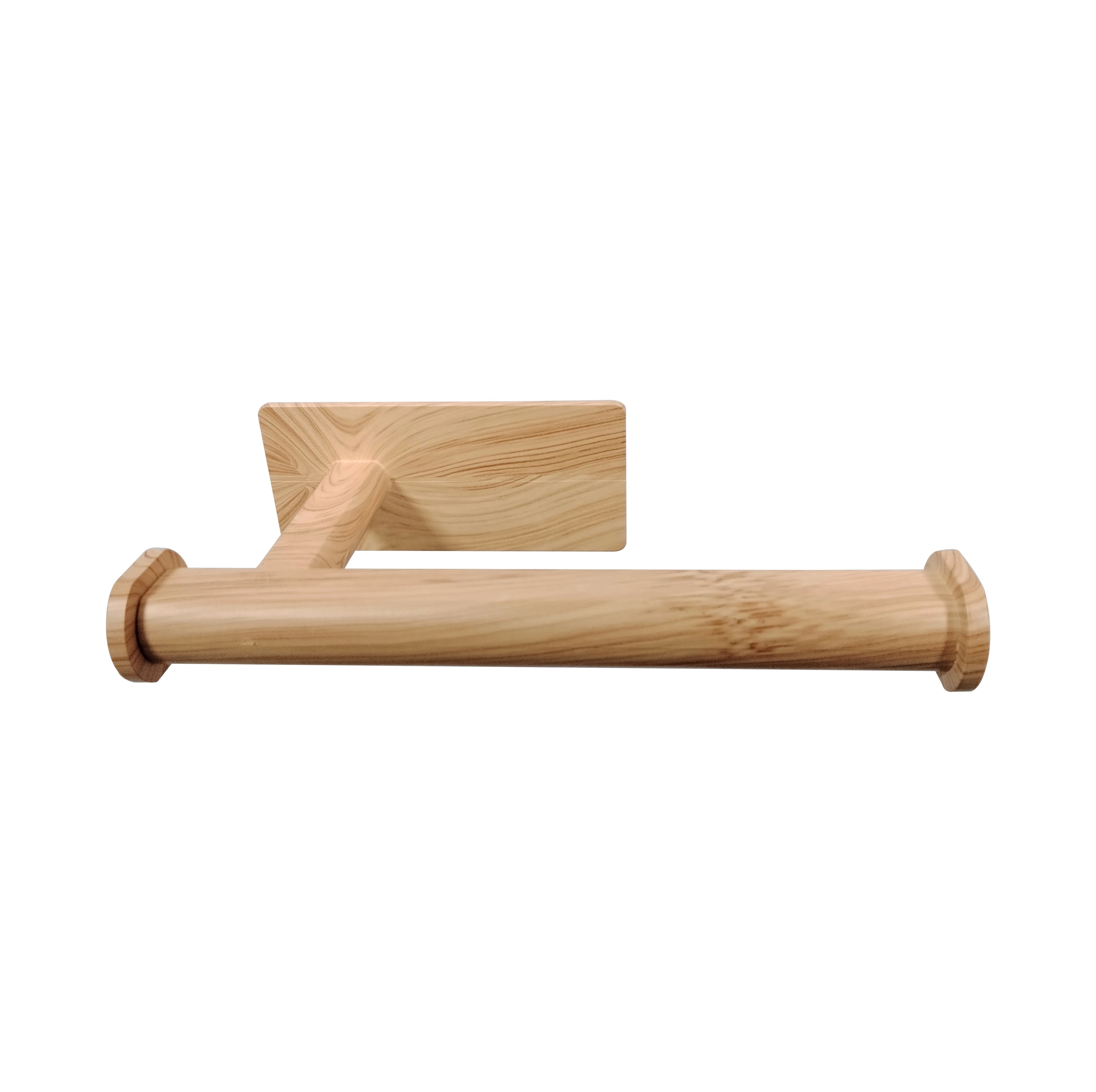Eco-friendly wood grain Multi-Hook Effortlessly hang towels toilet paper, keys small tools Space-saving design with strong load