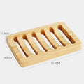 Bamboo Case Tray Wooden Prevent Mildew Drain Soap Box Natural Bamboo Tools Bath Soap Holder Container Bathroom Washroom Tools
