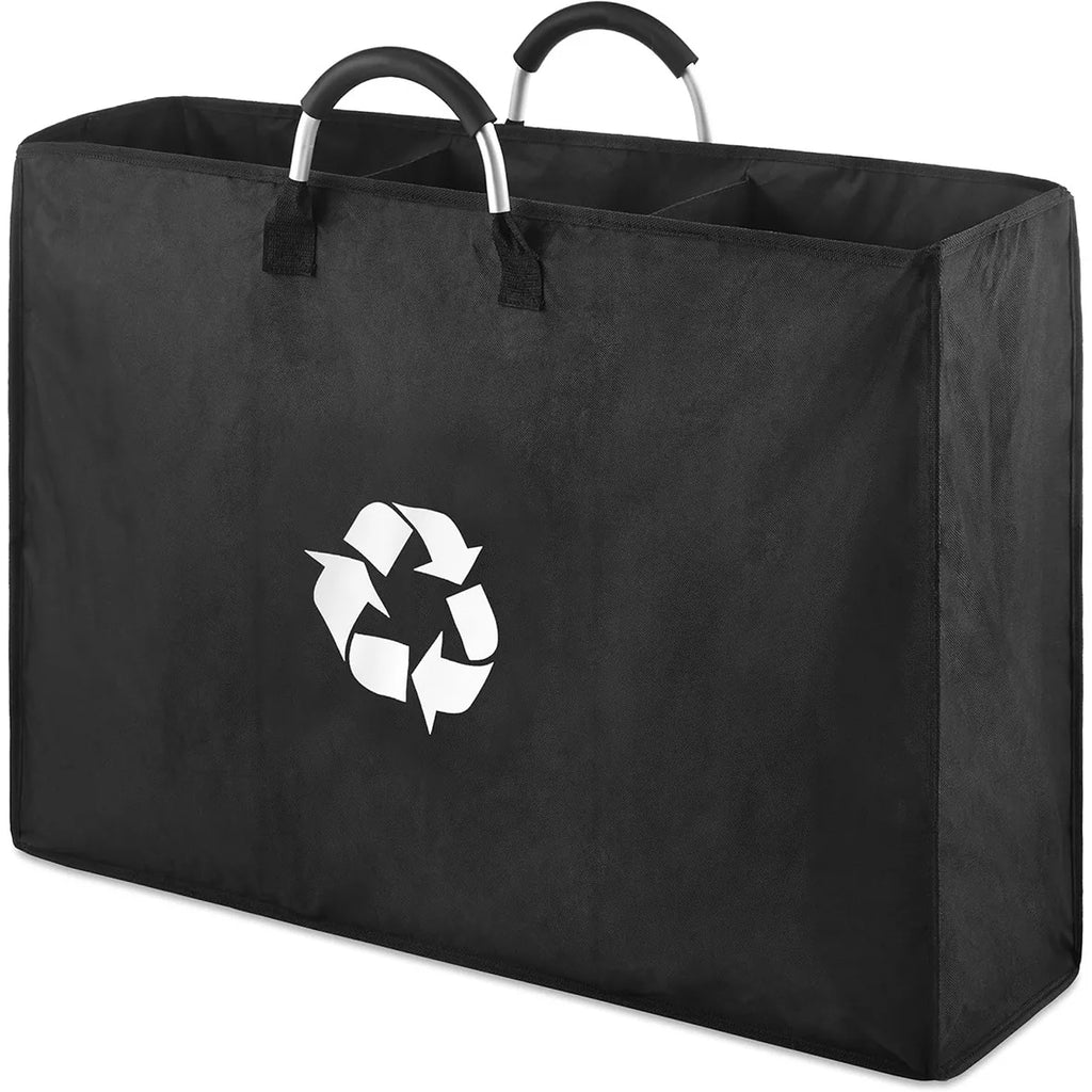Recycled Bottle 3-Grid Storage Laundry Hamper • Detachable Organizer Basket • Home Recycling Storage Bin