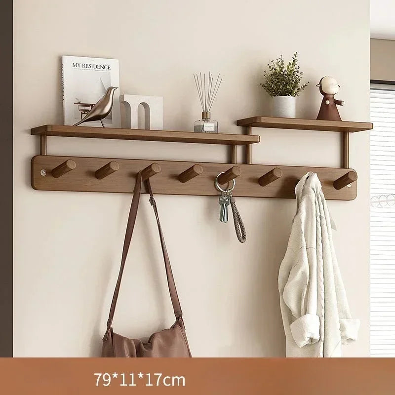 Wall Bamboo Clothes Hanger Simple Creative Luxury Organizer Coat Racks Storage Bedroom Coat Rack Living Room Shelf Furnitures
