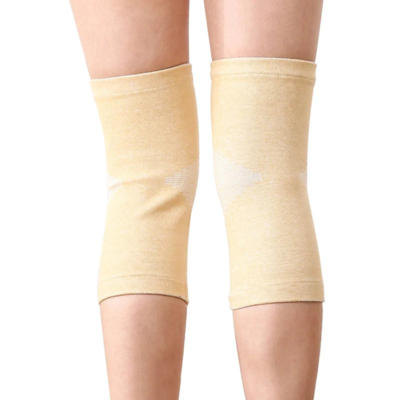 Bamboo Charcoal Knee Warmers for Men & Women - Breathable Thin-Knit Thermal Sleeves with Anti-Slip Grip, Joint Support Comfort