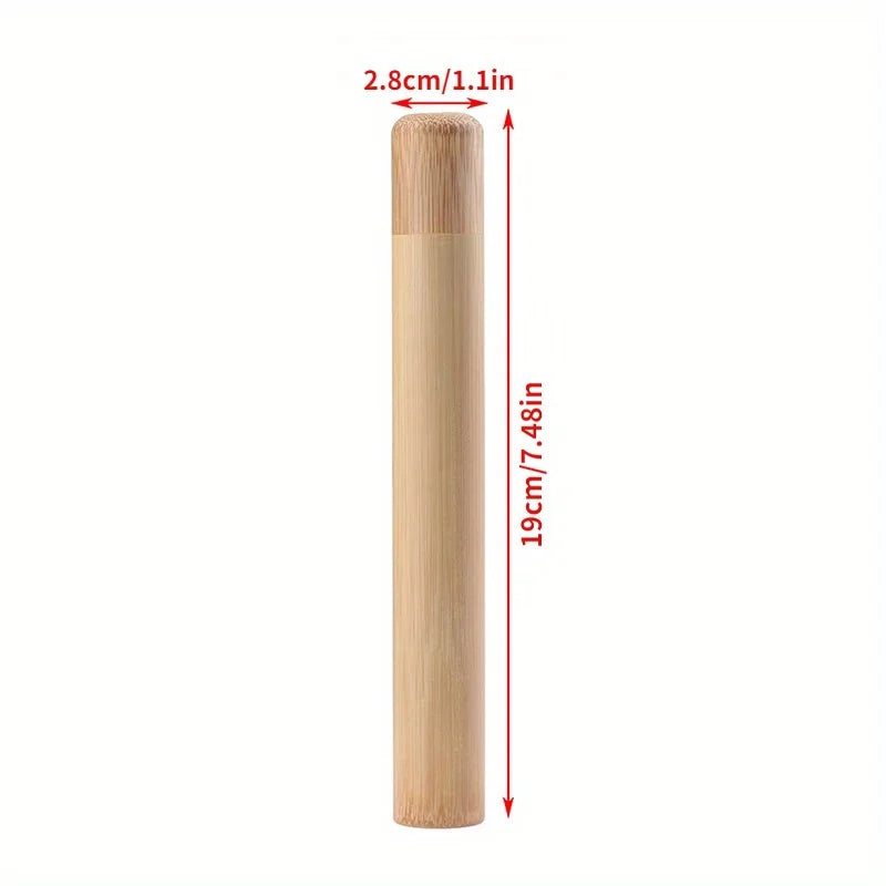 1Pc Bamboo Case Toothbrush Bamboo Tube for Adult Toothbrush Case Hand Made Tooth Brushes Accessories