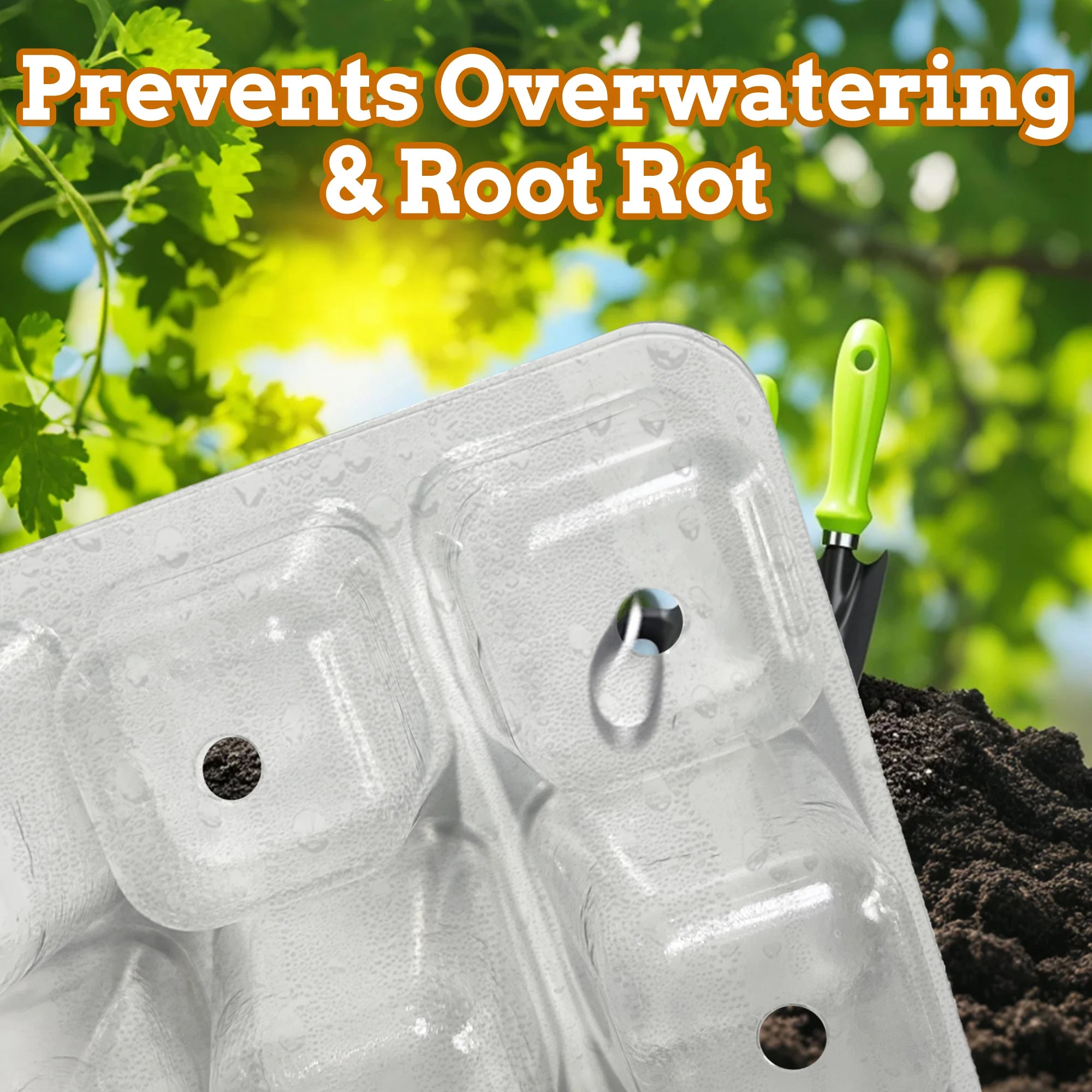 Seed Starter Kit with Built-in Heat, 24-Cell Plant Starter Tray Set, 2-Pack Propagation Trays with Humidity Dome