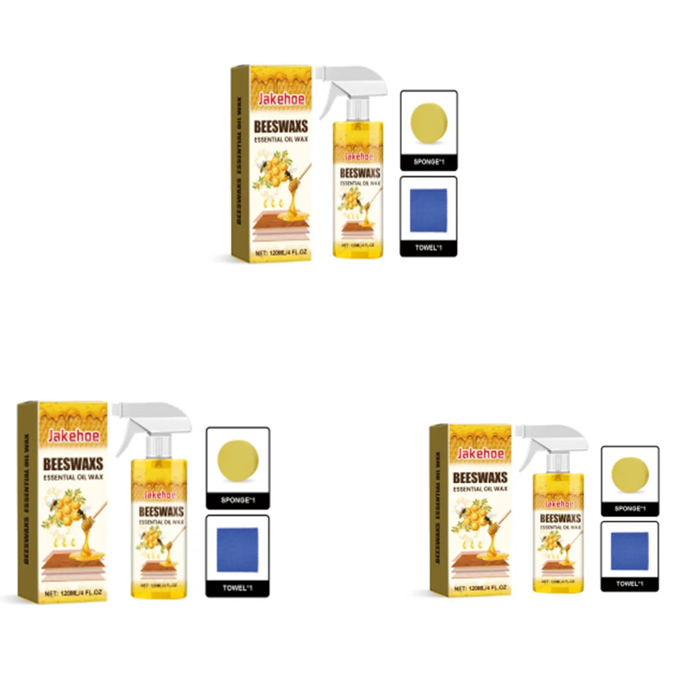 120ml Furniture Solid Wood Care Beeswax Spray–Multi-purpose,Waterproof,Wear-resistant,Suitable for Wooden Floors and Furniture