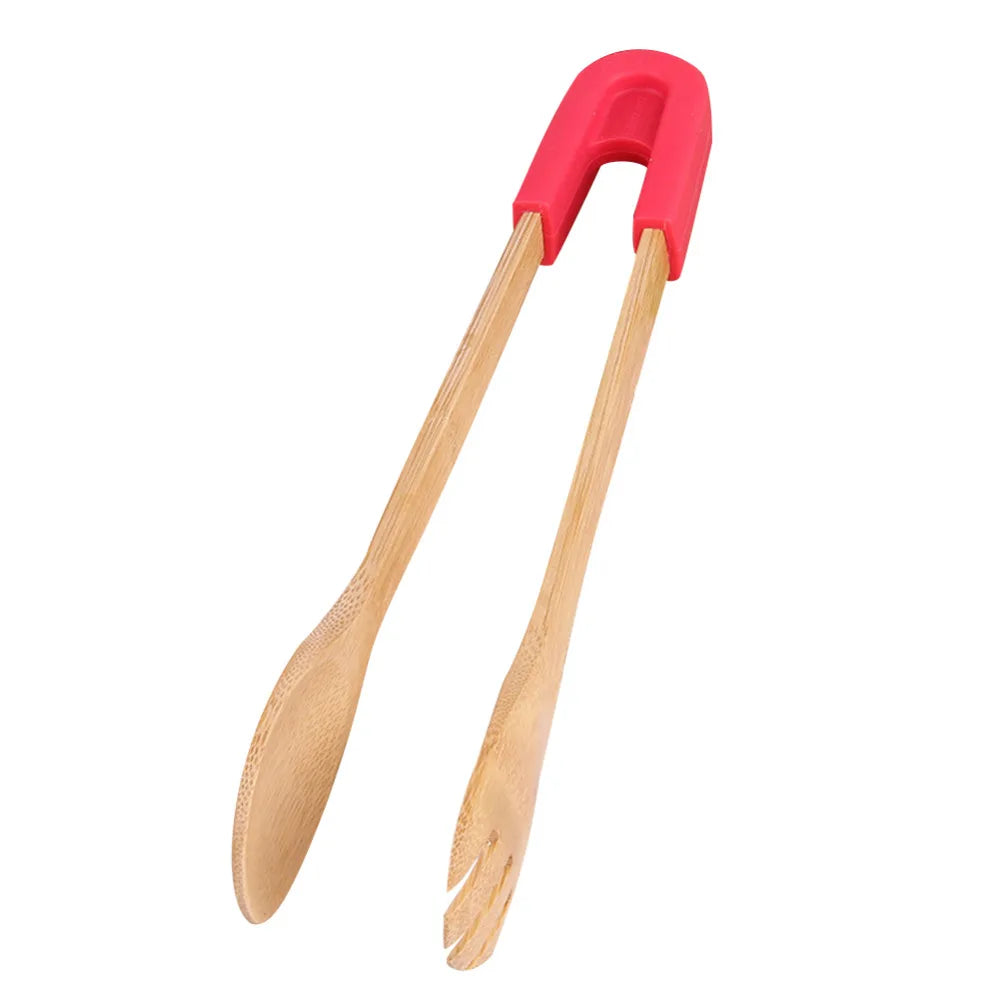 Bamboo Food Tongs Anti-burns