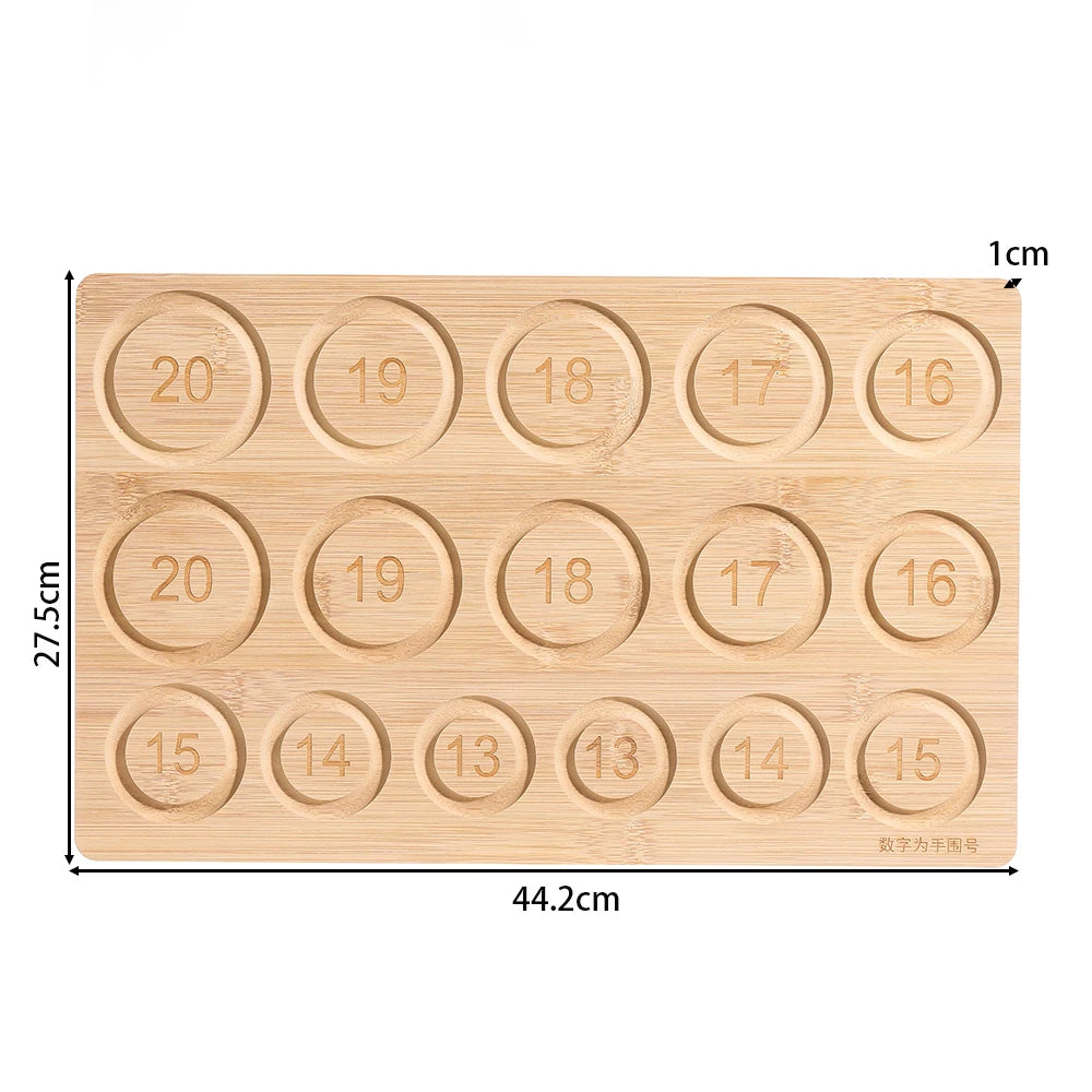 Eco-Friendly Bamboo Bead Board Perfect Tool for Jewelry Making and Beading Projects Bracelet Necklaces Design Beading Mats Trays