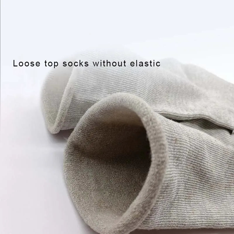 5 Pack Hemp Socks Women Men Wide Opening Sock