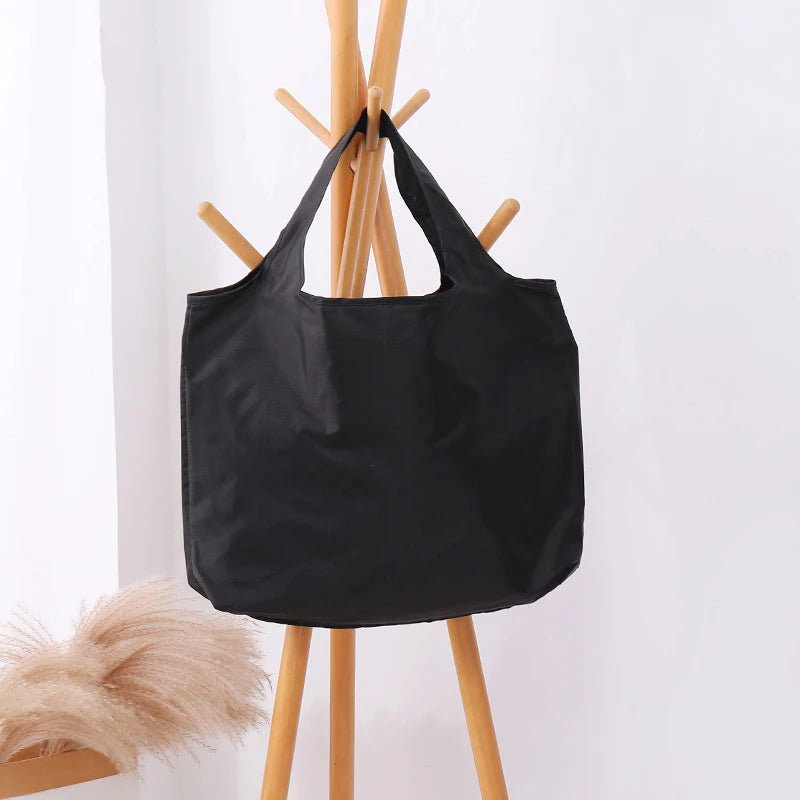  Reusable Bags Large Washable Market Shopping Bags Foldable Eco-Friendly Pocket Handbags For Travel Tote Bag Grocery Bag Pouch