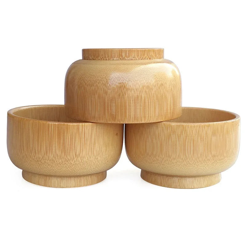 Natural Bamboo Rice Bowl