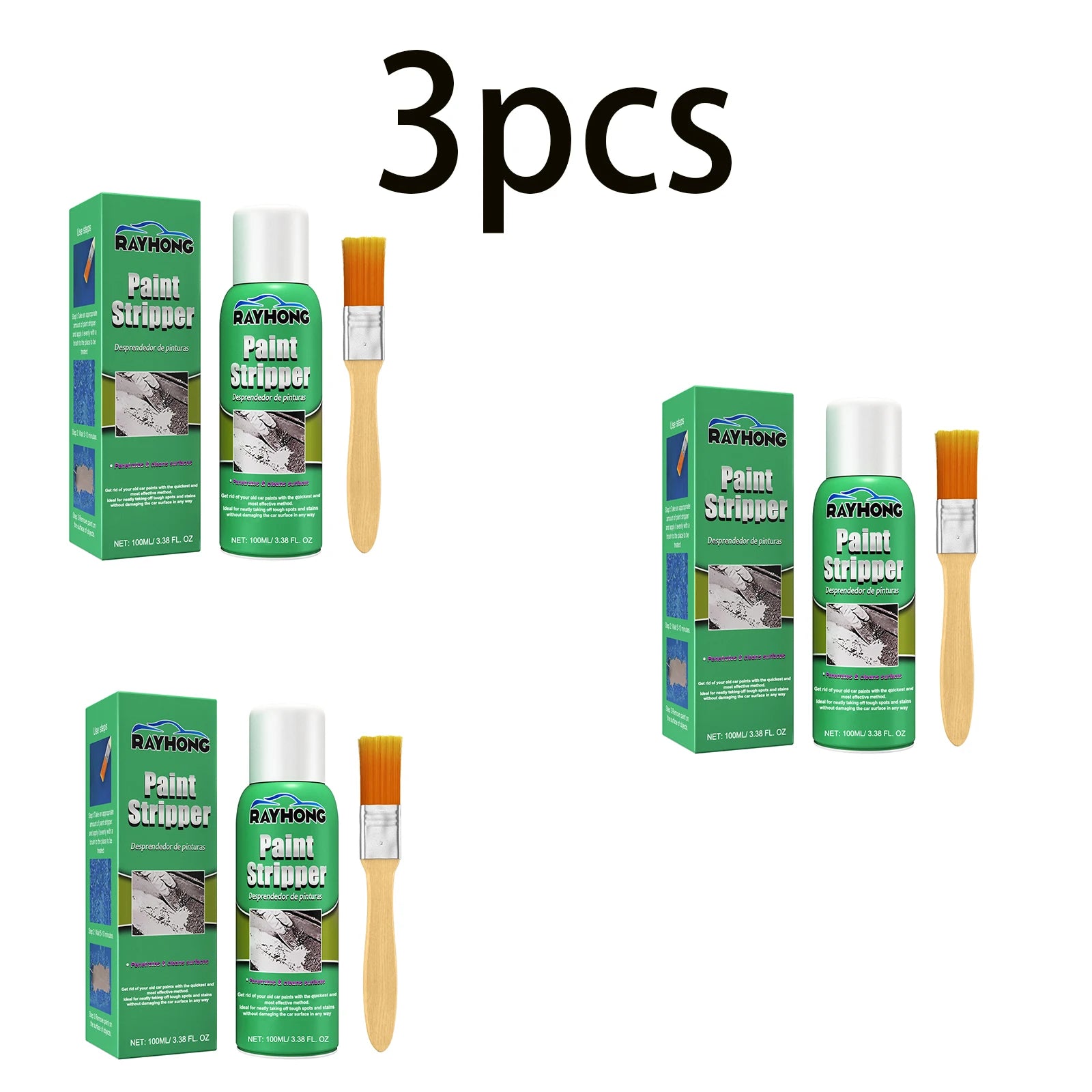 Eco-Friendly Paint Remover:Removes Stubborn Paint Layers,Rapid Paint Stripping,Non-Corrosive,Suitable for Metal&Plastic Surfaces