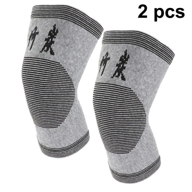 Bamboo Charcoal Knee Warmers for Men & Women - Breathable Thin-Knit Thermal Sleeves with Anti-Slip Grip, Joint Support Comfort
