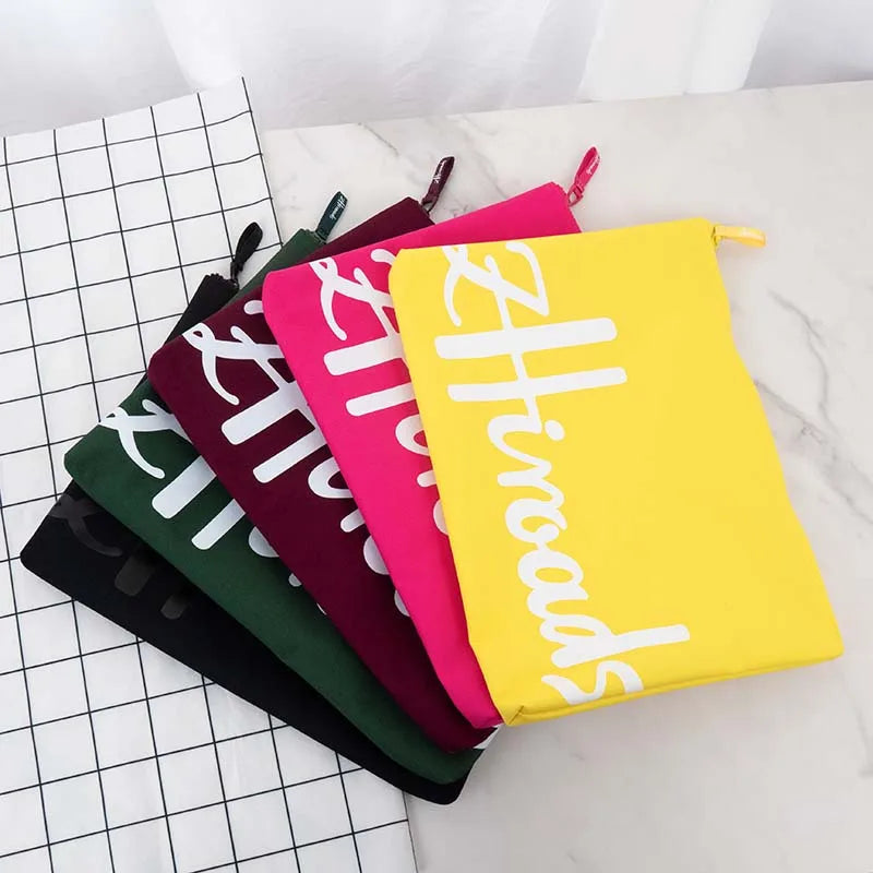 Eco Friendly Cotton Laptop Sleeve Bag Recyclable Material Durable Protective Bag Stylish Office Travel Accessory