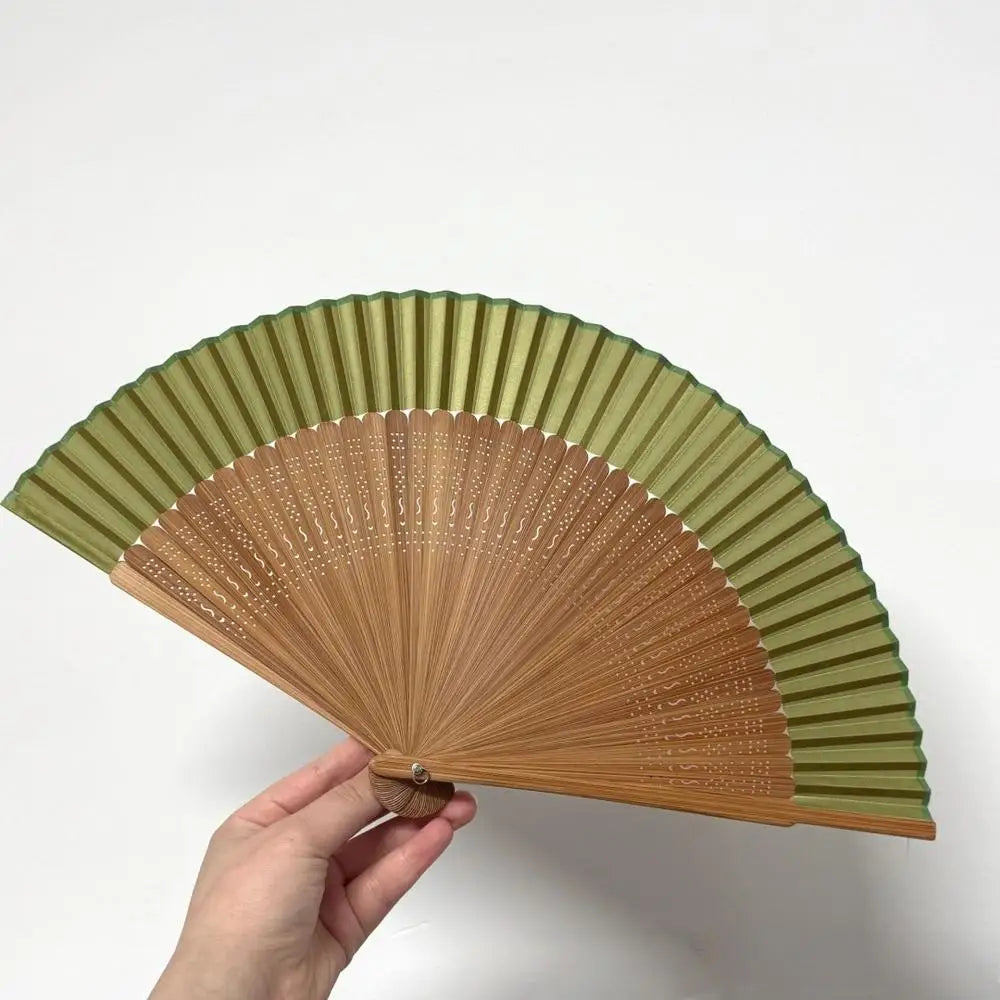 New Bamboo Folding Fan Chinese StyleFan Classical Carving Craft Fans Portable Summer Female Dance Hand Held Fan Gift Home Decor