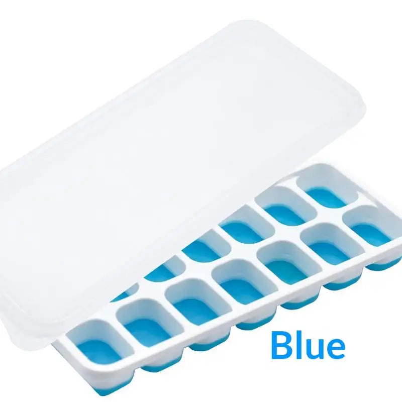 Eco-Friendly 14 Grid Silicone Ice Cube Tray Perfect for Parties and Events