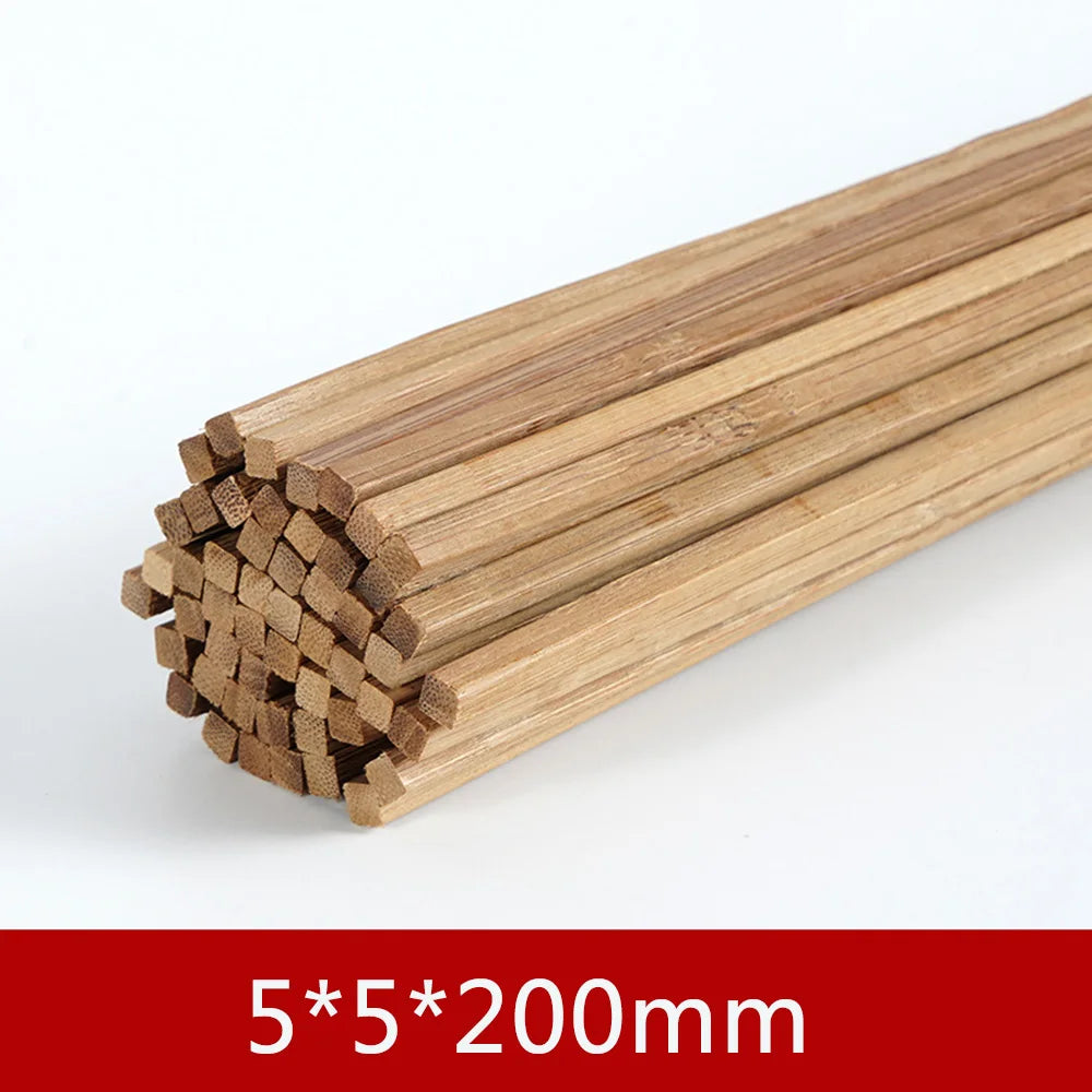 10PCS-100PCS/Lot Bamboo Wood DIY Building Model Material Handmade Craft Furniture Lantern Making Ornaments