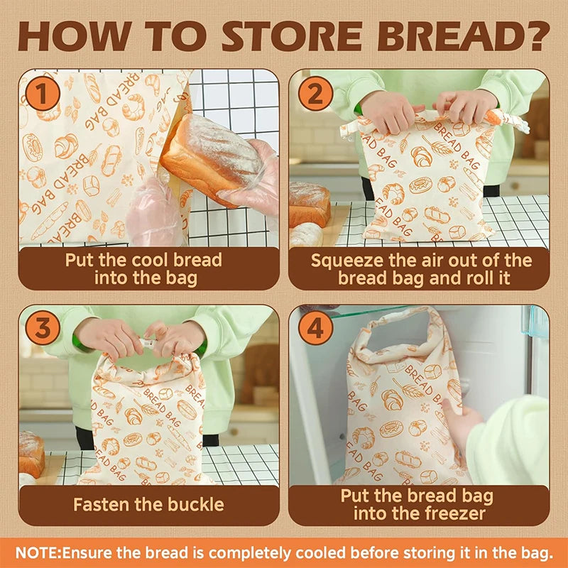 Sourdough Bread Bags Reusable Beeswax Bread Bags Large Homemade Bread Storage Bags Food Grade Cotton Beeswax Bags