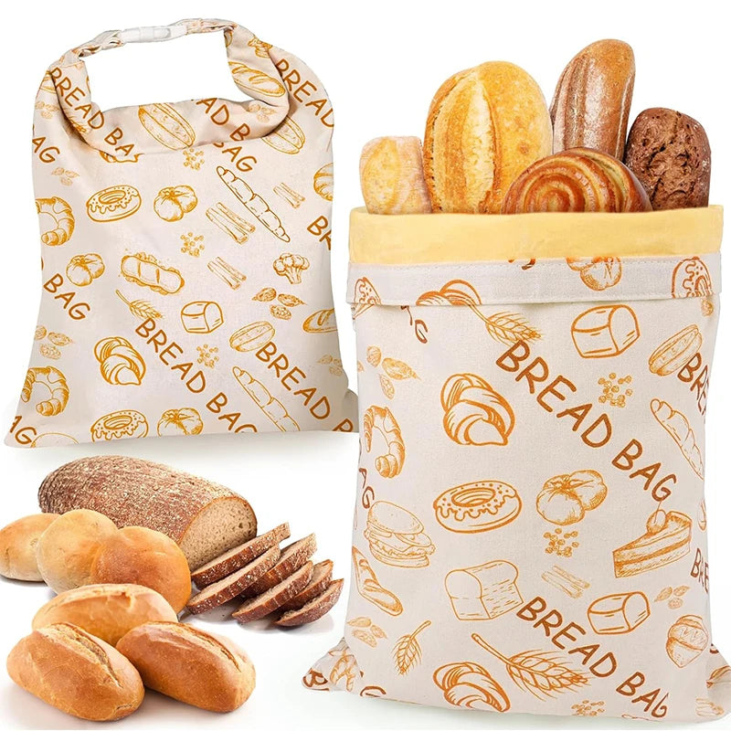 Sourdough Bread Bags Reusable Beeswax Bread Bags Large Homemade Bread Storage Bags Food Grade Cotton Beeswax Bags
