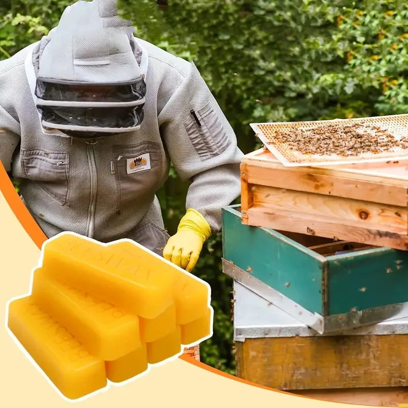 4/8pcs Pure Beeswax Blocks, High-Quality Waxing Material, for DIY Crafts, Candle Making,with No Power Required