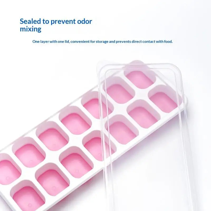 Eco-Friendly 14 Grid Silicone Ice Cube Tray Perfect for Parties and Events