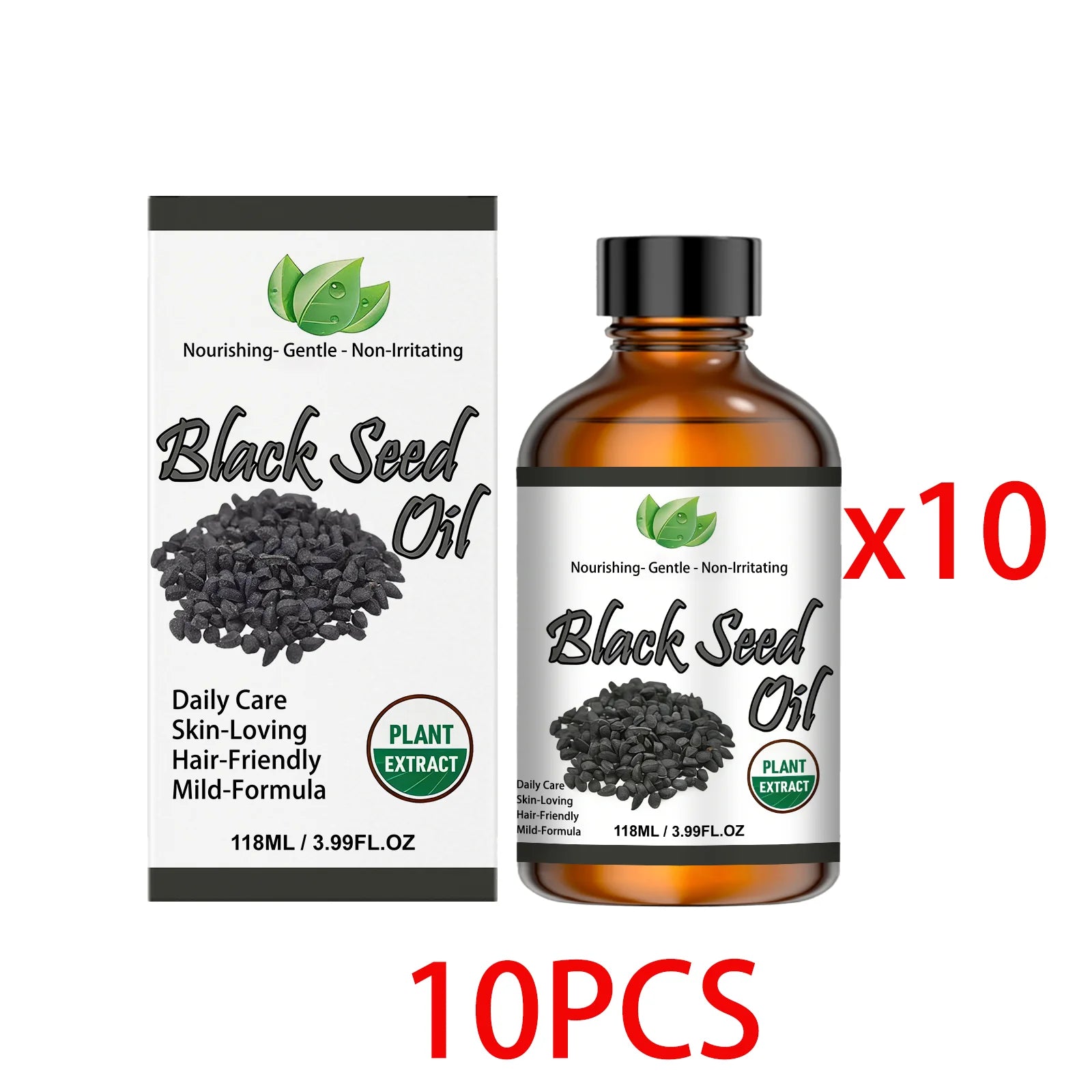 Organic Black Seed Oil Hair,Body & Face Nourishing Moisturize Essence Oil Natural Smooth Skin Care Product Multi Effect Care Oil