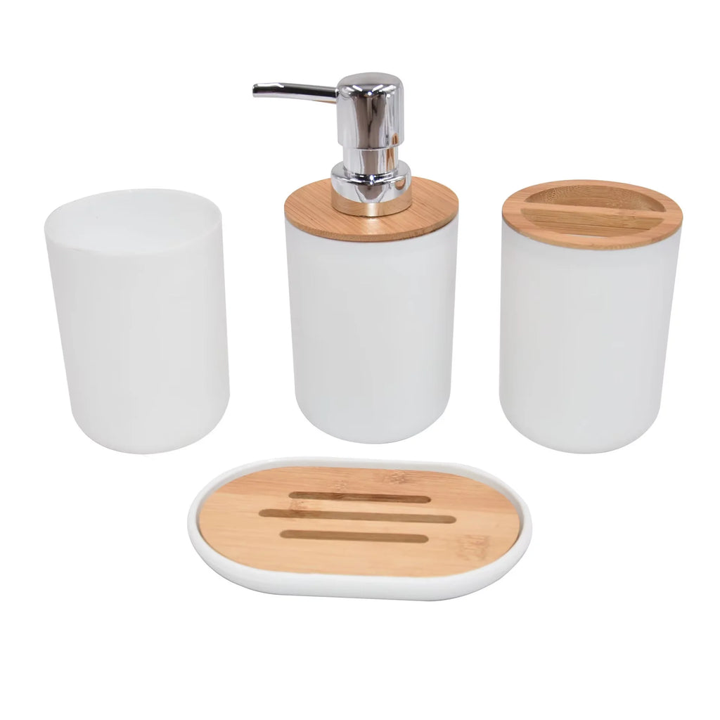 Fashionable Bathroom Bamboo and Wood Kit