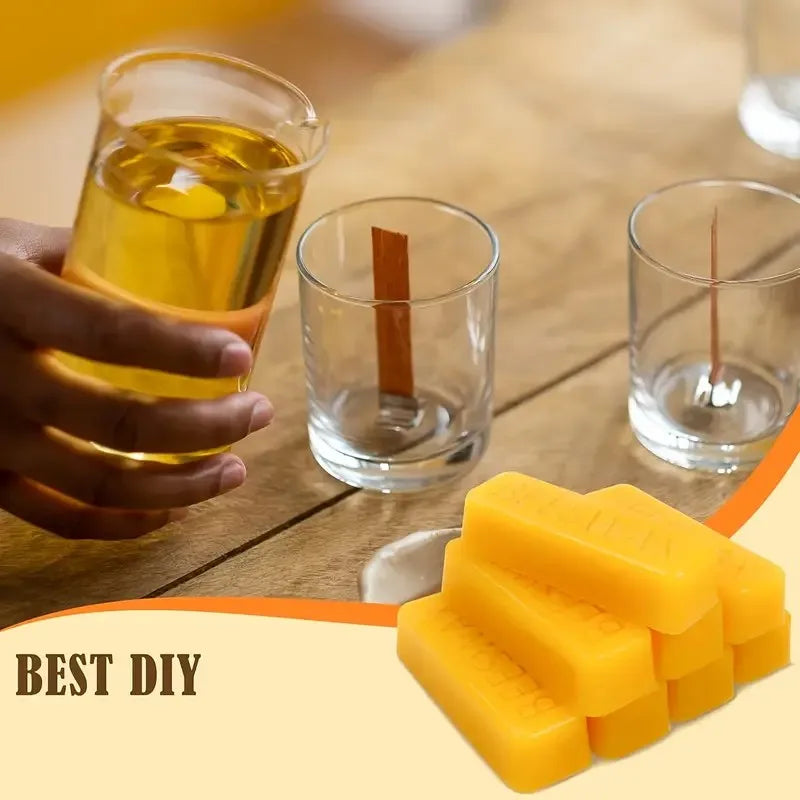 4/8pcs Pure Beeswax Blocks, High-Quality Waxing Material, for DIY Crafts, Candle Making,with No Power Required