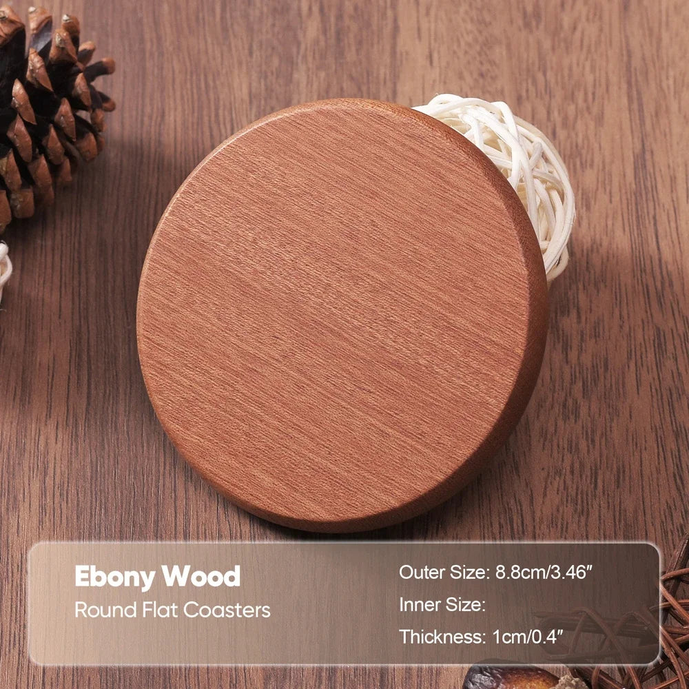 Bamboo Base Coaster Set Simple Creative Cup Holder Round Water Cup Insulation Pad Bamboo Tea Cup Holder Display Rack Accessories