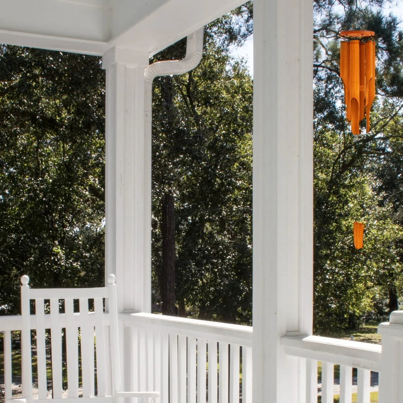 1 bamboo wind chime, with a deep color tone, is an ideal choice for home decoration and suitable as a gift for any occasion