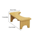 Bamboo Toilet Stool Toilet Brush Non-Slip Potty Seat Children Pregnant Foot Restroom Older Squat Bench Home Travel Kid Poop Seat