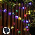 Solar Cherry Garden Blossom Flower Garlands String Lights