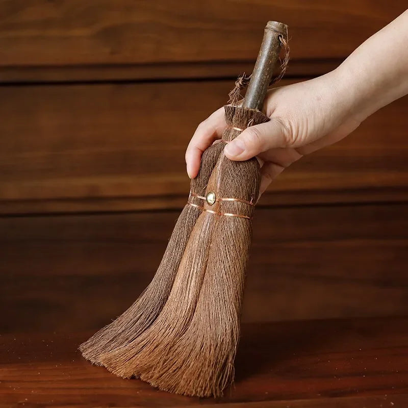 Natural Household Cleaning Broom, Coconut Palm, Silk Cup, Tea Set Brush, Tea Table Cleaning Brush, 1 Piece