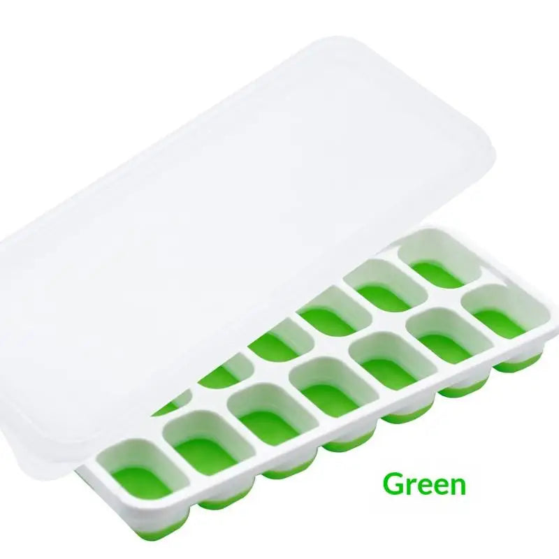 Eco-Friendly 14 Grid Silicone Ice Cube Tray Perfect for Parties and Events