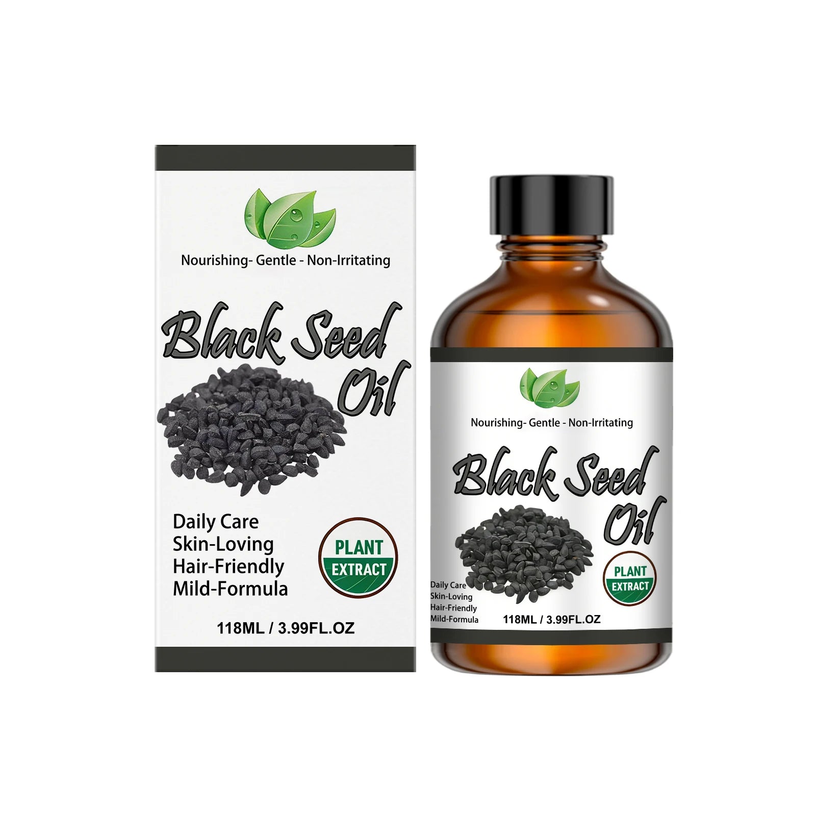 Organic Black Seed Oil Hair,Body & Face Nourishing Moisturize Essence Oil Natural Smooth Skin Care Product Multi Effect Care Oil