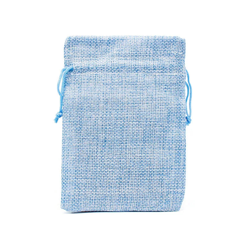 10pcs/lotNatural Hemp Bag Drawstring Hemp Gift Bag Wedding Birthday Party Valentine's Day Gift Storage Children's Candy Gift Bag