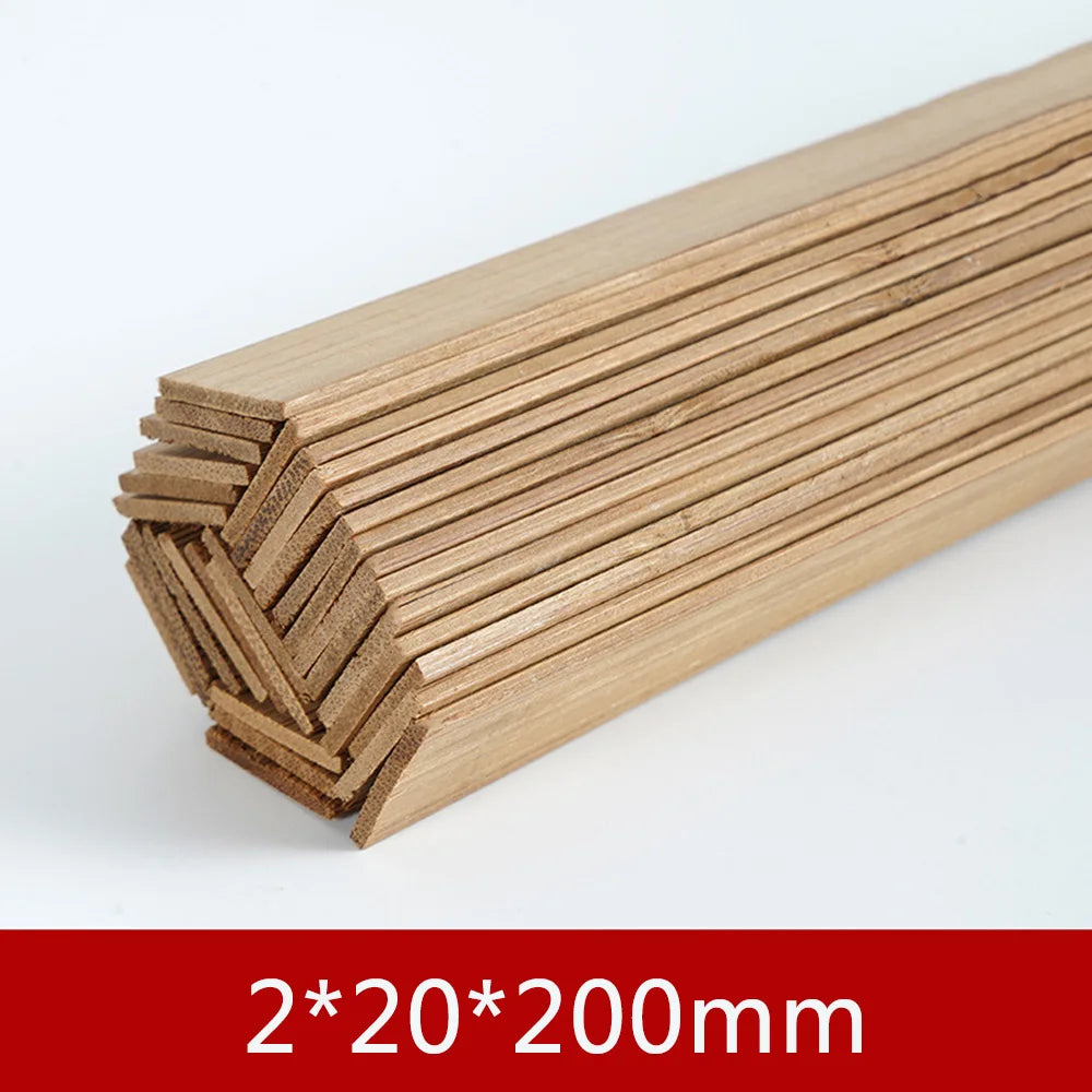 10PCS-100PCS/Lot Bamboo Wood DIY Building Model Material Handmade Craft Furniture Lantern Making Ornaments
