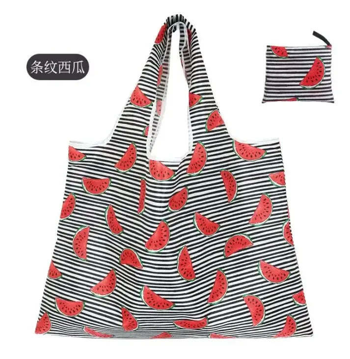 Reusable Shopping Bags Foldable Large Size Women Shopping Bags Totes Heavy Duty Washable Cloth Grocery Bags Eco-Friendly Bags